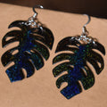 Large Monstera Earrings