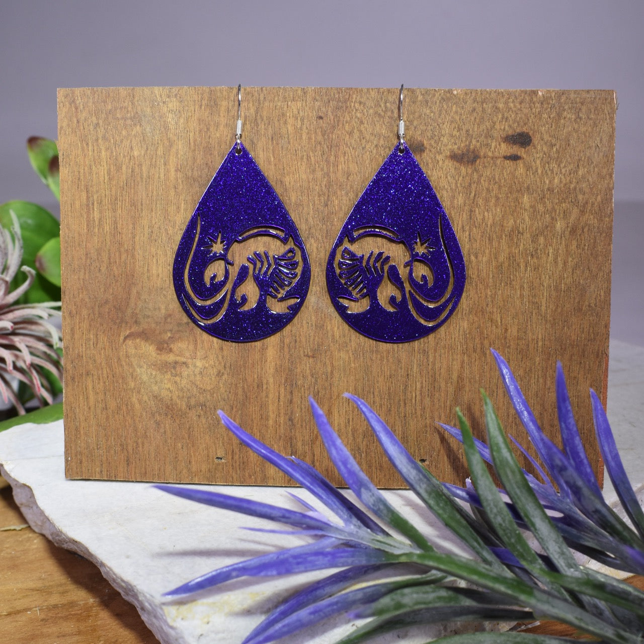 CrawLobsterFish Earrings in Dirty Magic Purple