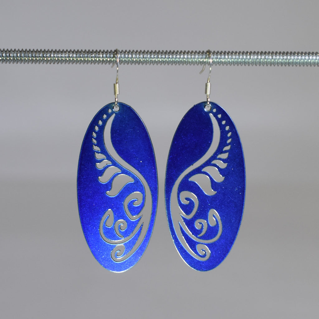Filagree Fiddlehead Fern Drop Earrings