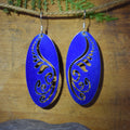 Filagree Fiddlehead Fern Drop Earrings