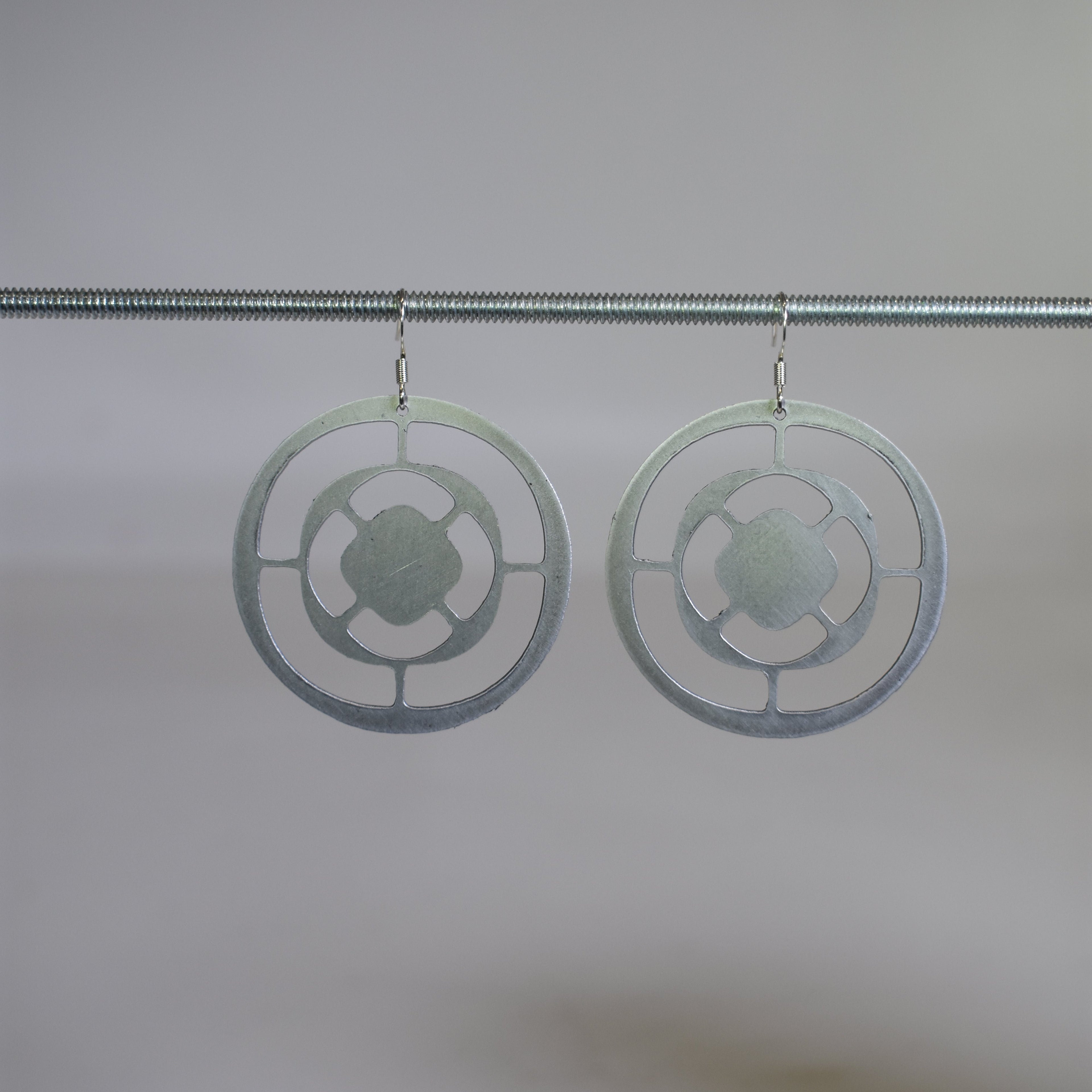 Orbital Rings Aluminum Earrings