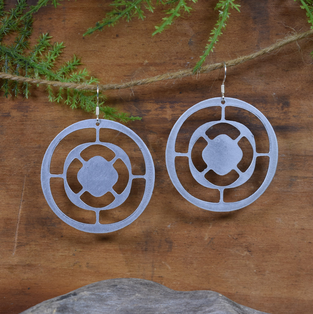 Orbital Rings Aluminum Earrings