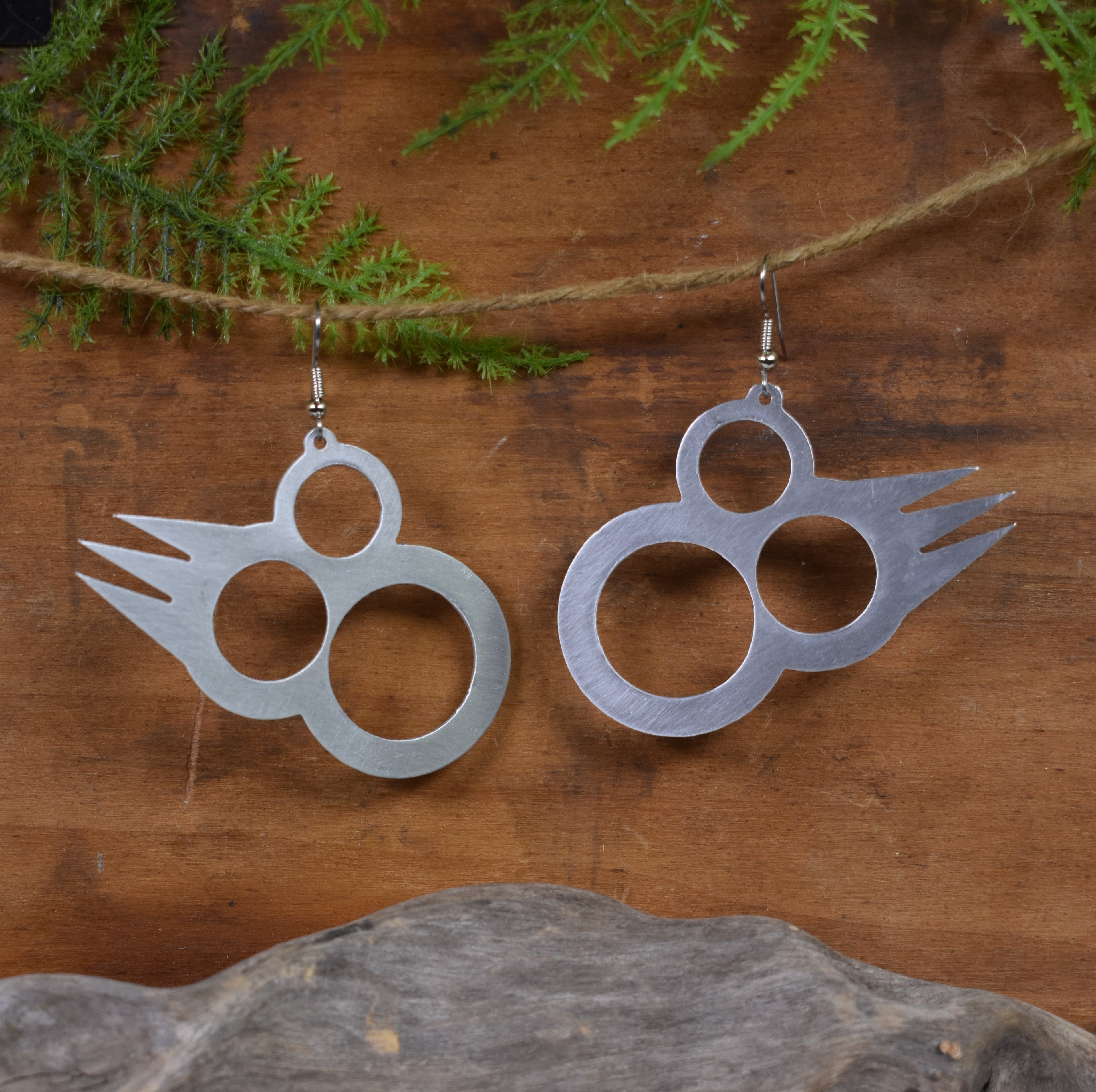 Solar Flare Aluminum Earrings