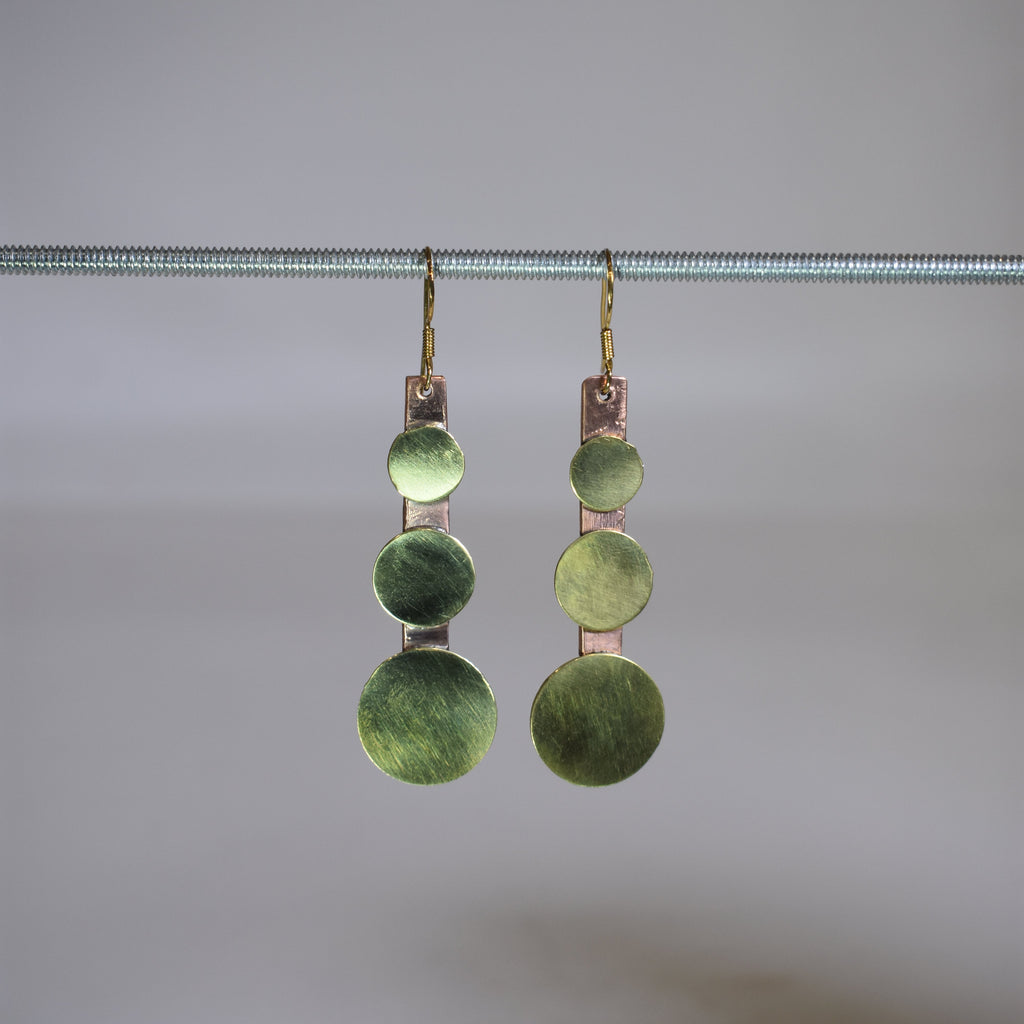The Trinity Earring Copper & Brass
