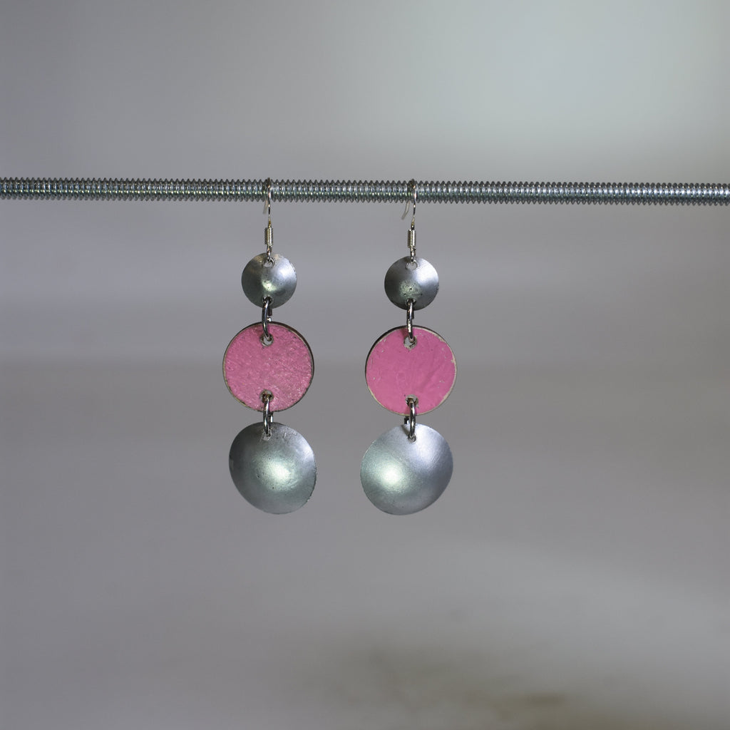 The Trinity Earring Aluminum and Wood