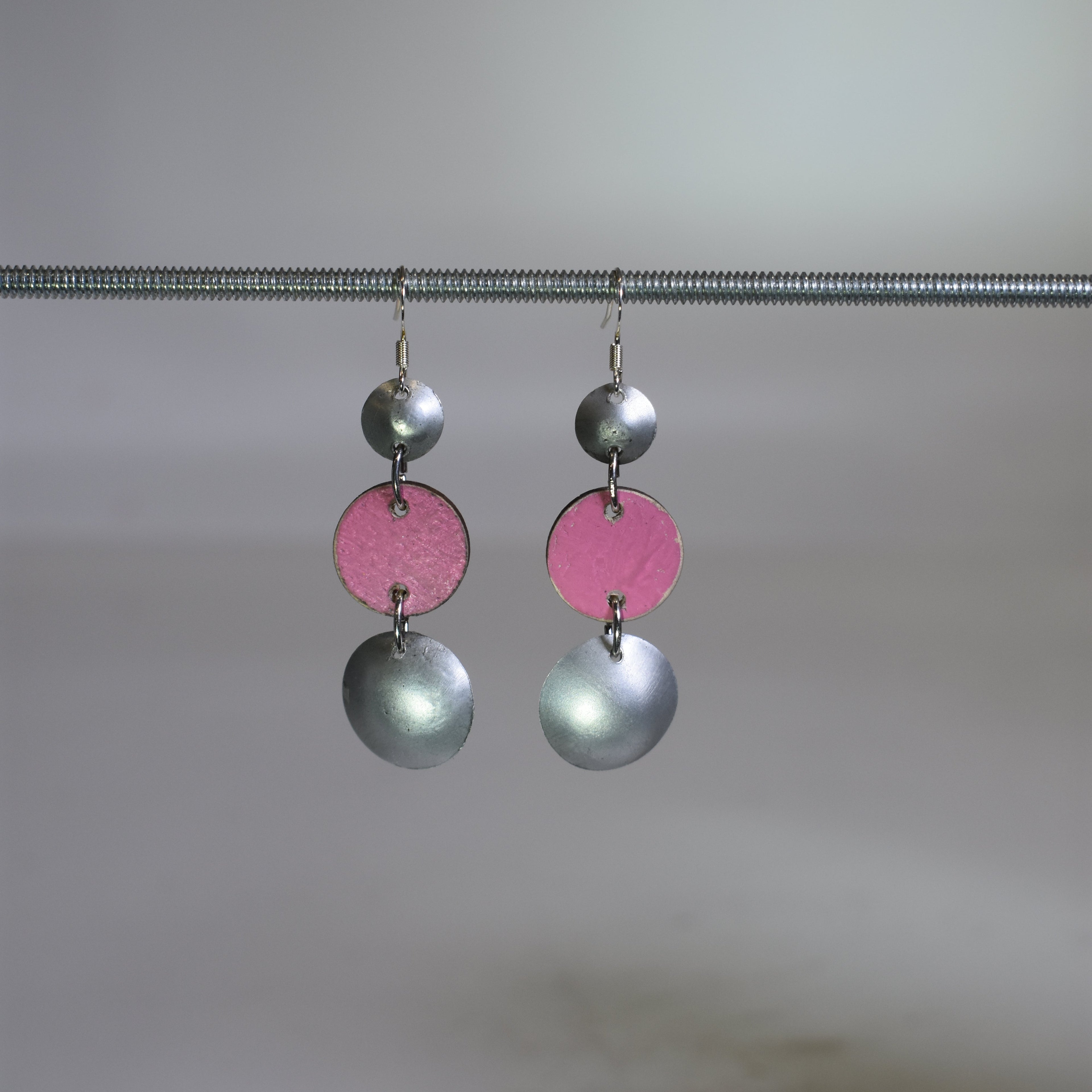 The Trinity Earring Aluminum and Wood