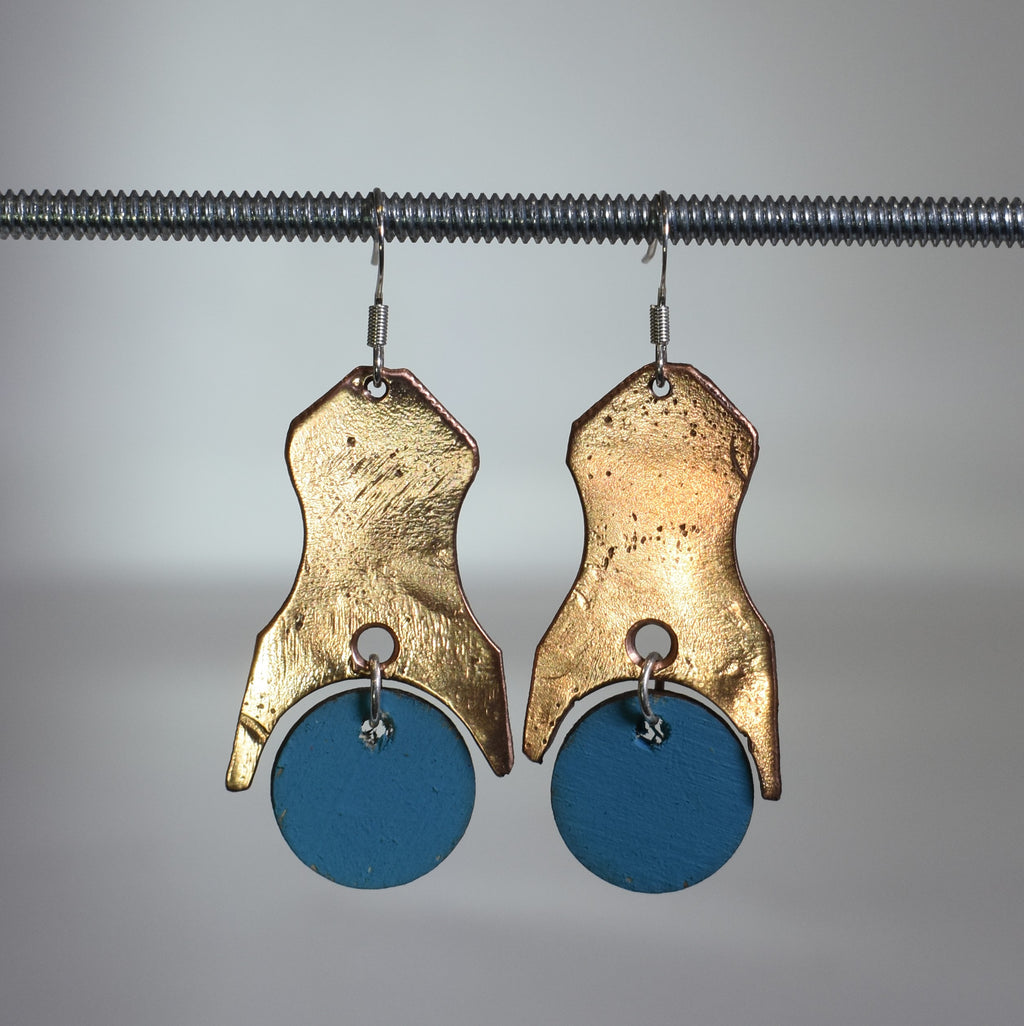 Copper Comet Earrings