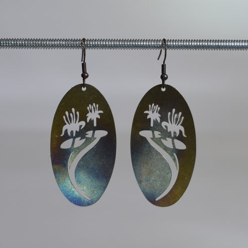 Annealed Lily Drop Earrings