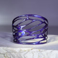 Medium Cicada Wing Cuff Bracelet in Dirty Magic Purple