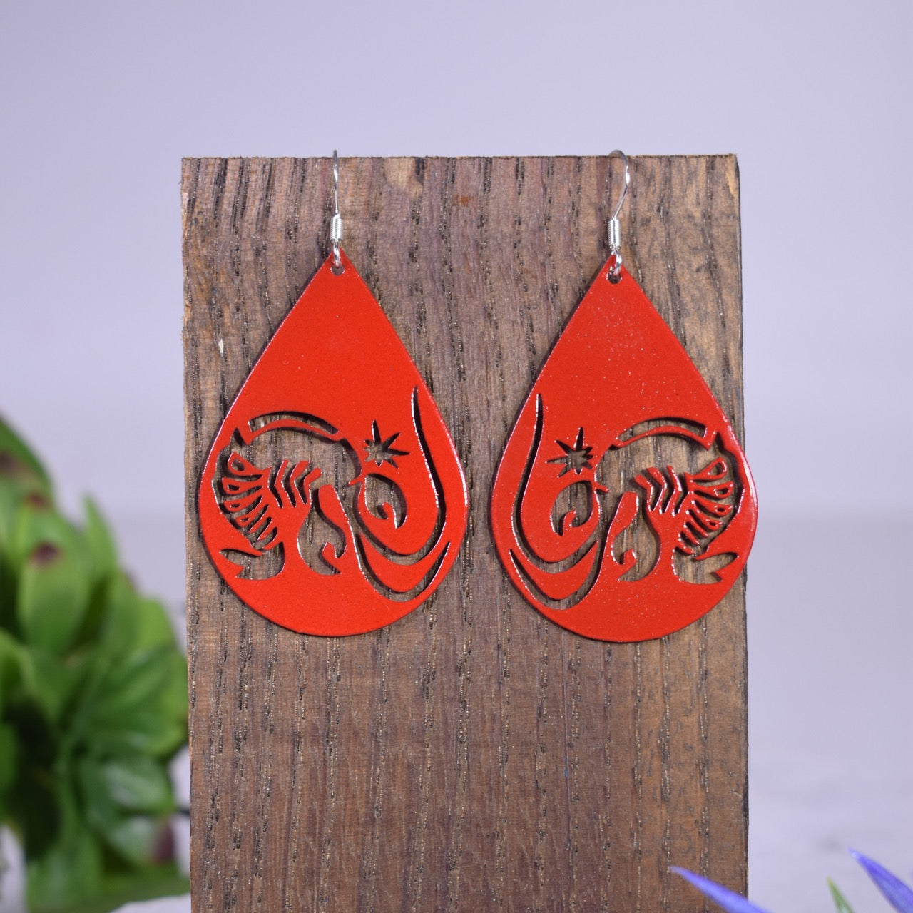 CrawLobsterFish Earrings in RedRed