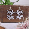 Medium Amoeba Aluminum Earring