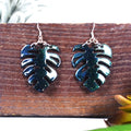 Davy Jones Monstera Earrings Small