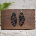 Small Cicada Wing Earrings Rainbow Shimmer