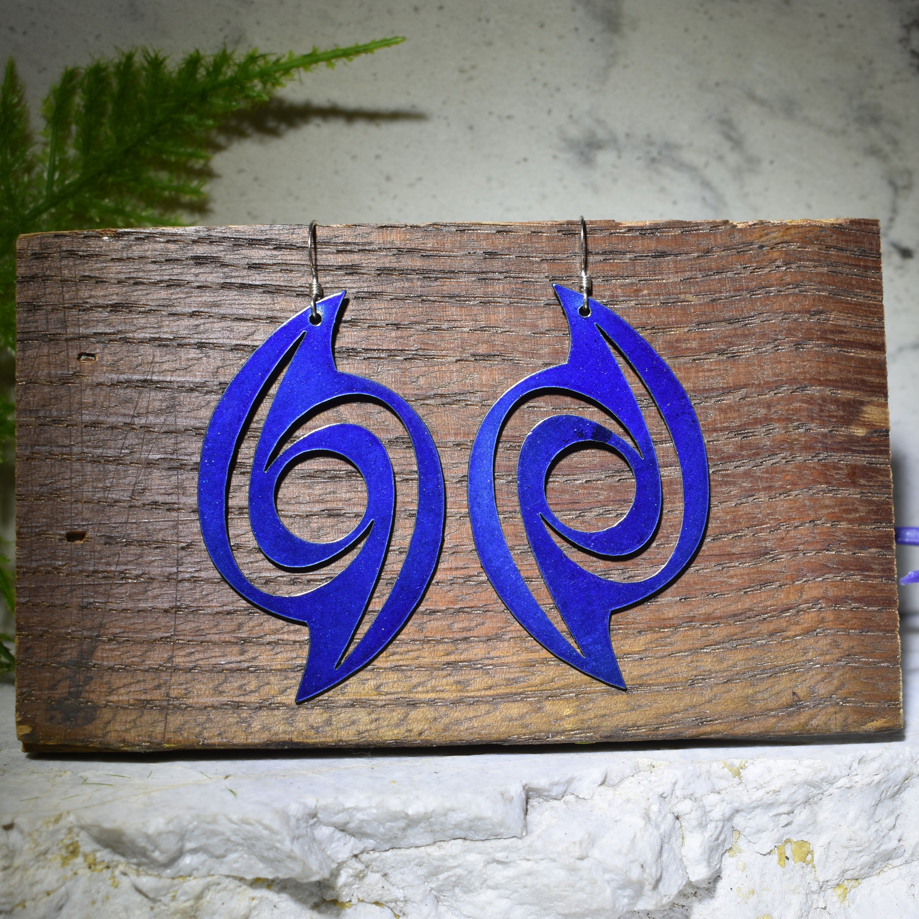 Hurrication Earrings Bright Blue