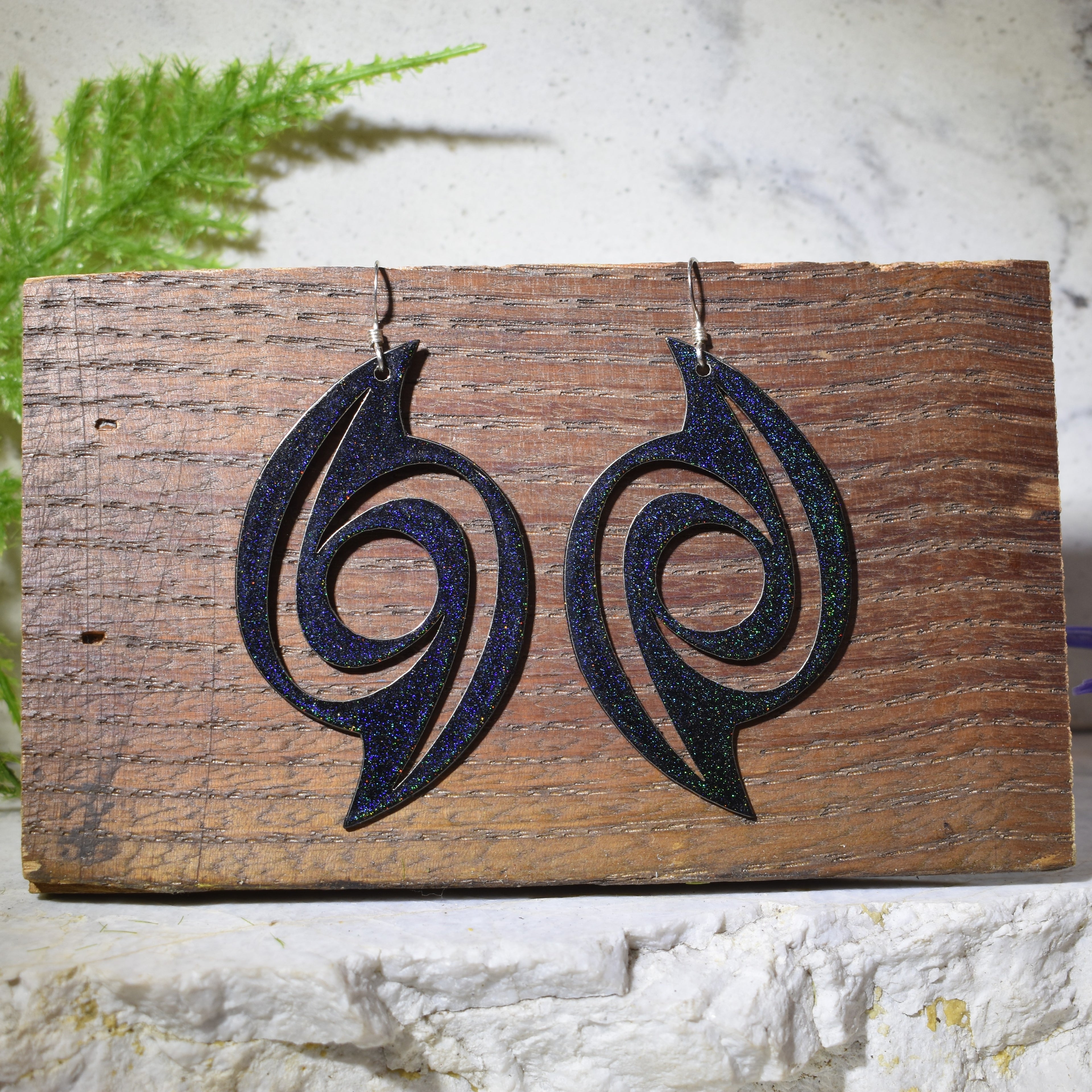 Hurrication Earrings Rainbow Shimmer
